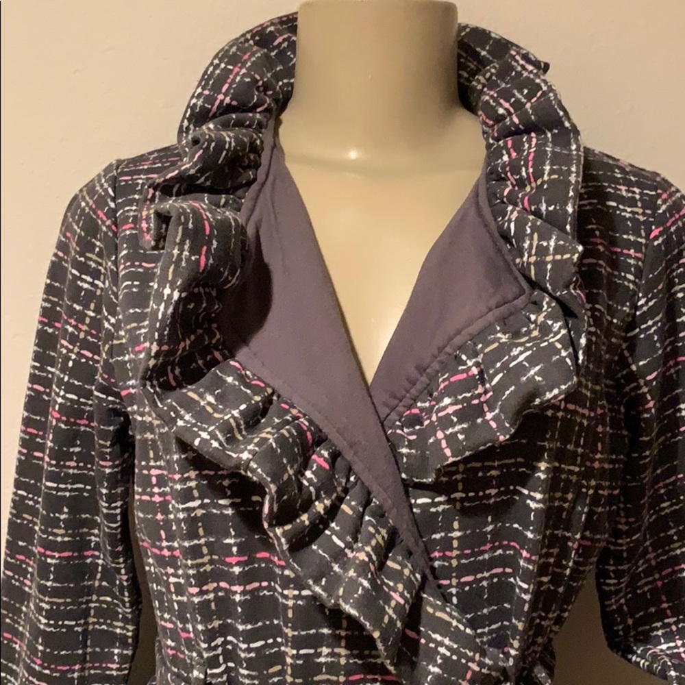 NEW! Ruffled pea coat - Picture 7 of 16